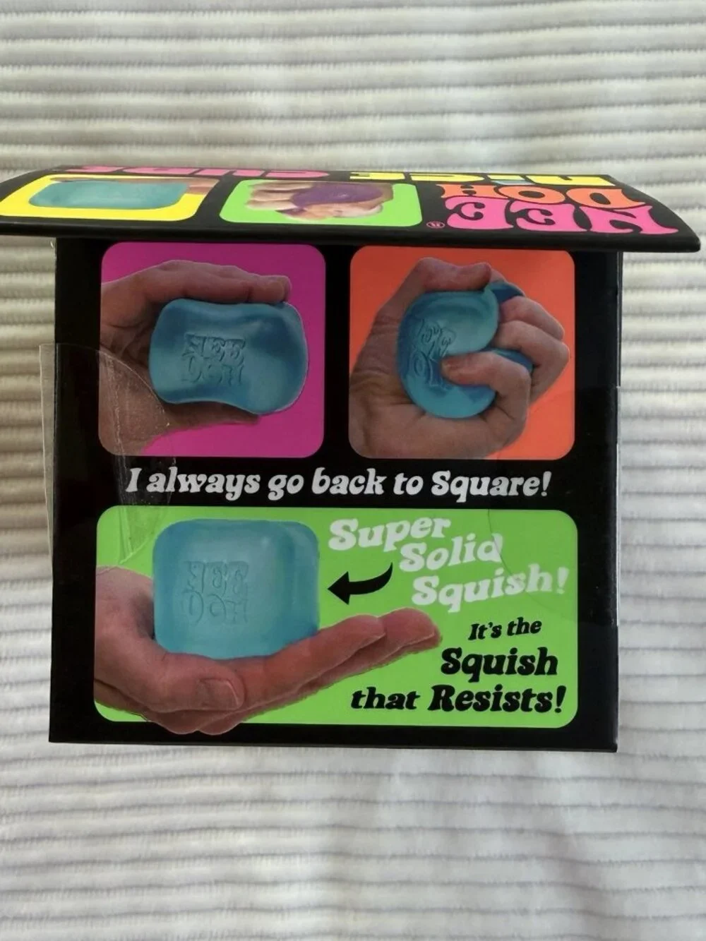 Schylling NeeDoh Nice Cube Super Solid Squish Sensory Fidget Toy